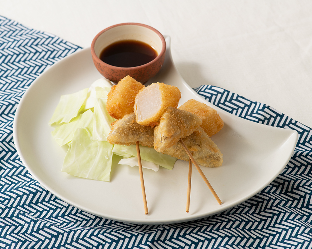 雪の下だいこんのおでん串揚げ